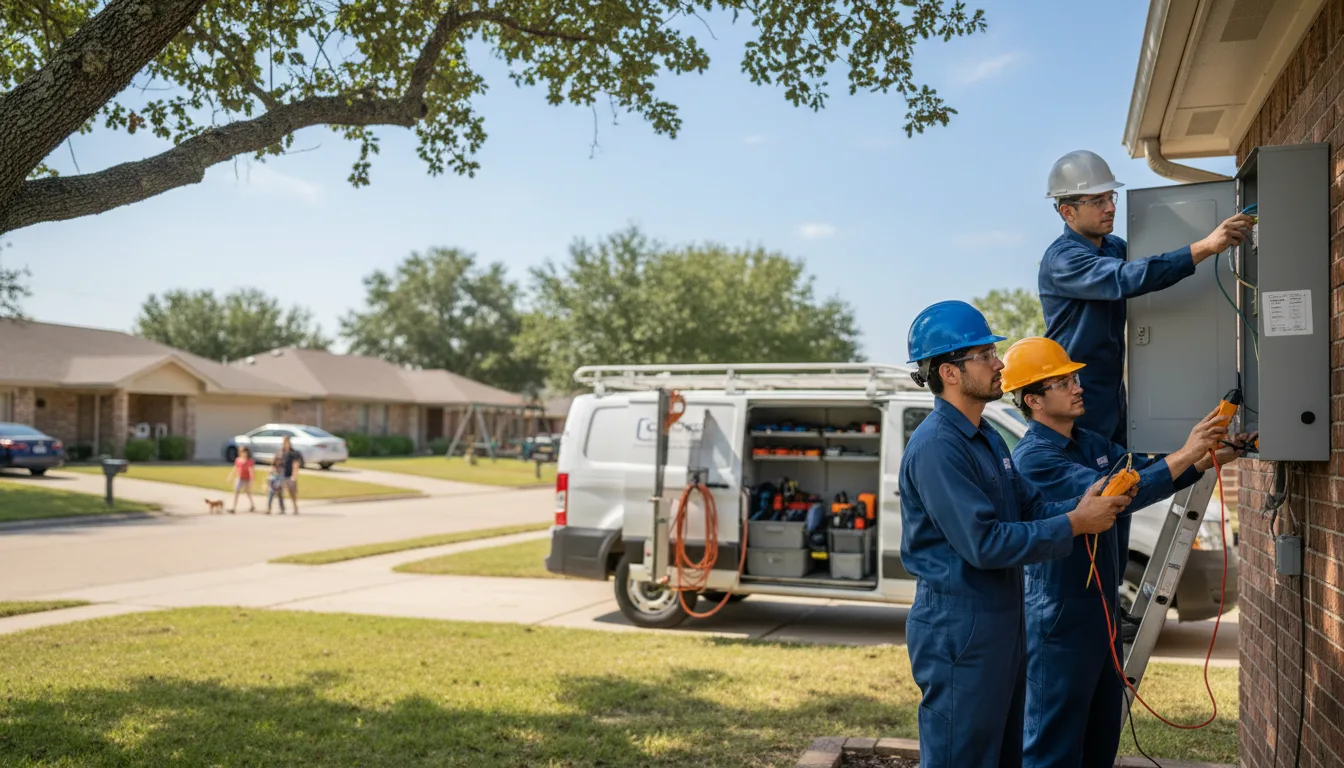 Certified electrician providing emergency electrical services in Glade, KS